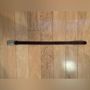 Boy’s 24 inch Western Leather Belt with Buckle. Excellent condition.